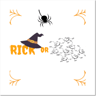 Trick or treat- chemistry halloween Posters and Art